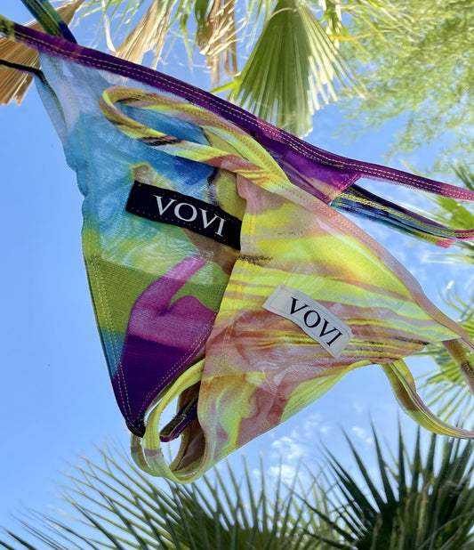 TANGERINE SWIRL THONG