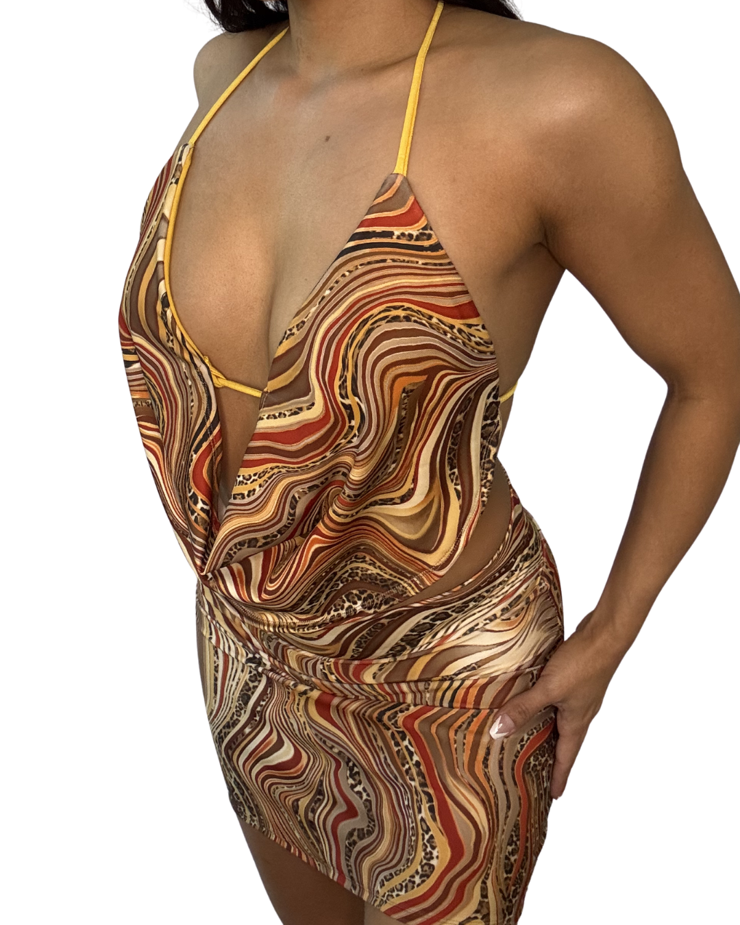 JAW DROP HALTER TOP