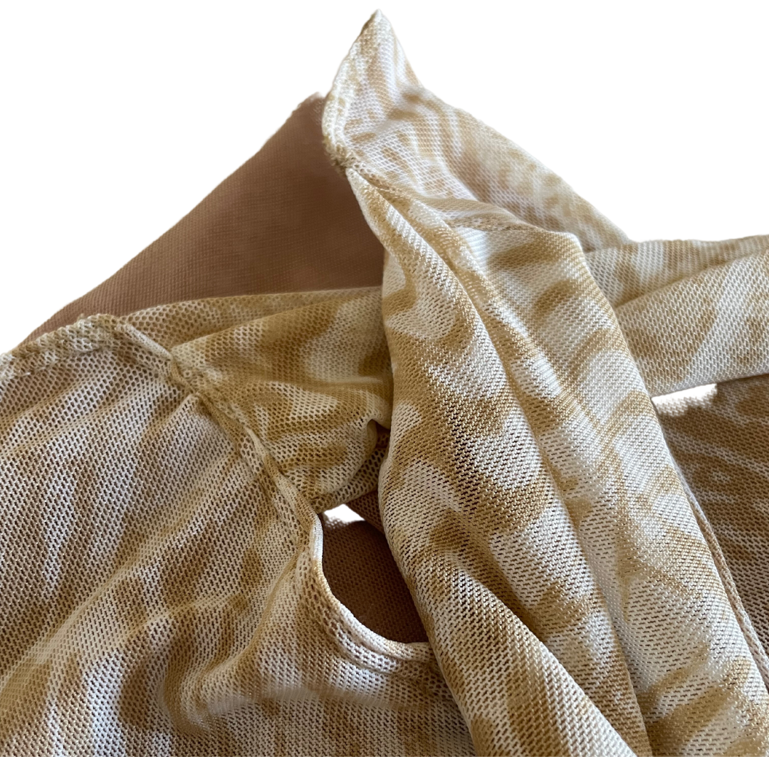 VACAY SKIRT (TAN PRINT)