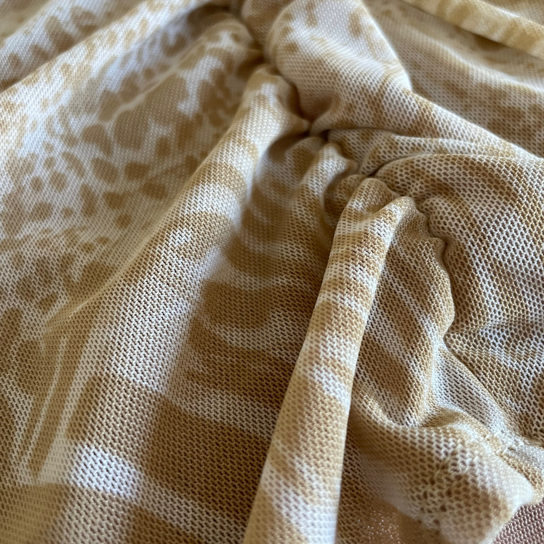 VACAY SKIRT (TAN PRINT)