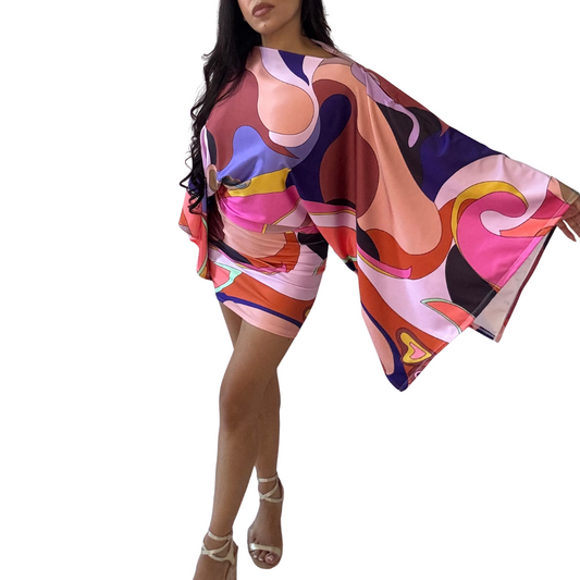 TROPICAL COCKTAIL DRESS